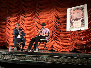 Ken Harman and Tony Revolori on stage at the Music Box Theatre.