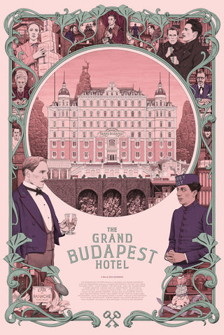 Chicago edition of the Grand Budapest Hotel poster by Rory Kurtz.