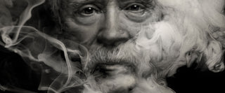 Illustration of John Carpenter surrounded by smoke.