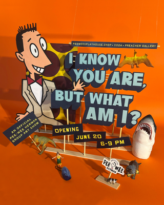 Pee-wee Herman art show flyer