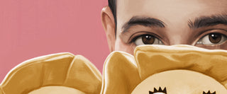 Illustration of Pee-wee Herman by Akiko Stehrenberger.