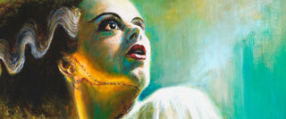 Artistic depiction of a woman's face with a textured background