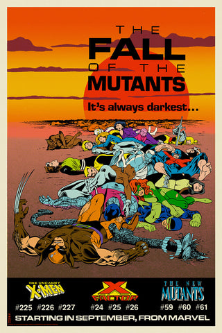 The Fall of the Mutants - Marvel House Ad