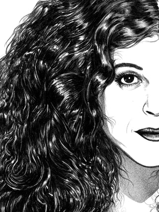 Close-up of a person with wavy hair, focusing on the hair texture.