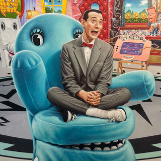 Painting of Pee-wee Herman by Jason Edmiston.