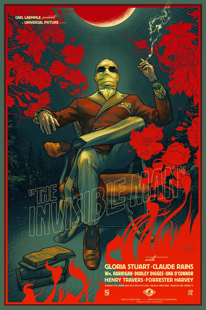Limited Edition The Invisible Man Poster by Martin Ansin – CODA