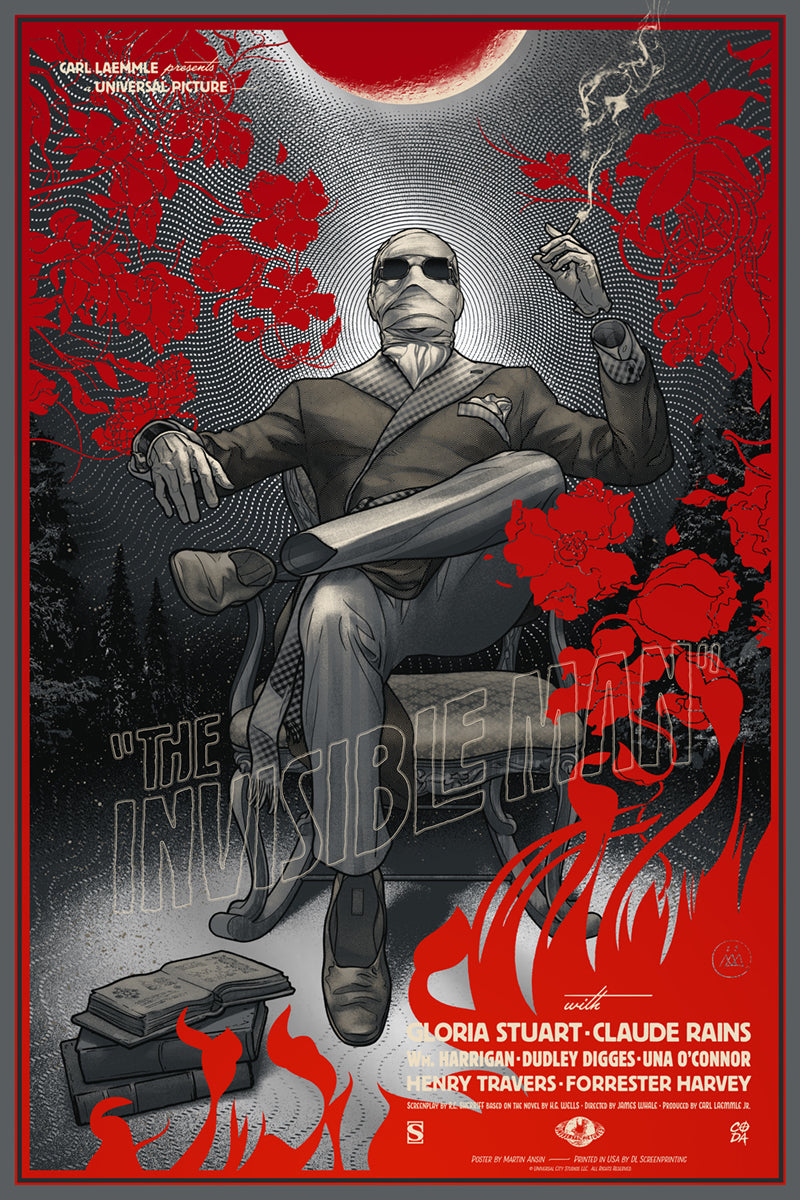 Limited Edition The Invisible Man Poster by Martin Ansin – CODA