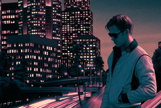 Illustrated movie poster for the film Drive, by Rory Kurtz