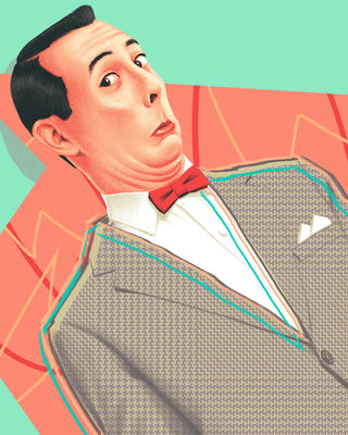 Illustration of Pee-wee Herman by Matt Ryan Tobin